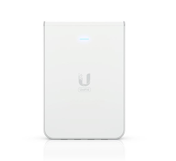 Ubiquiti UniFi Wi-Fi 6 In-Wall Wall-mounted Access Point with a Built-in PoE Switch,115 m² Coverage, U6-IW