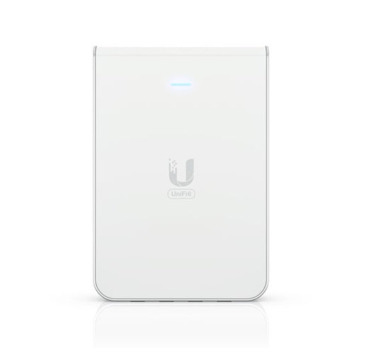 Ubiquiti UniFi Wi-Fi 6 In-Wall Wall-mounted Access Point with a Built-in PoE Switch,115 m² Coverage, U6-IW
