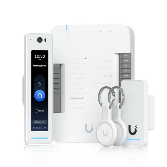 Ubiquiti UniFi Access Gen 2 Pro Starter Kit - Comprehensive UniFi Access Starter Kit - UniFi Dream Machine Pro required, UA-G2-SK-Pro