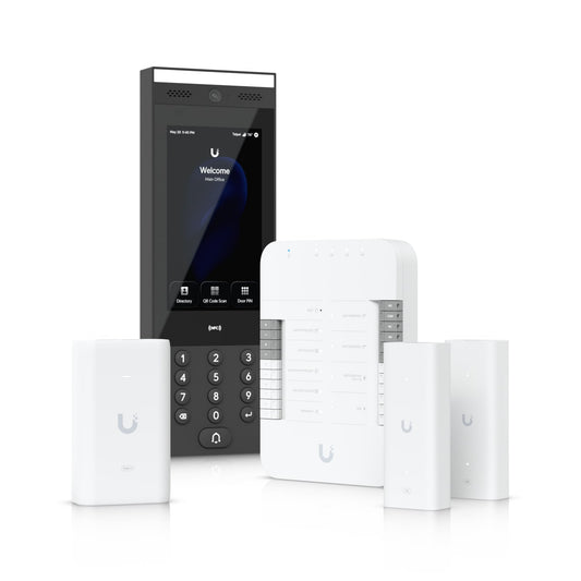 Ubiquiti G3 Gate Starter Kit, Come With 1x Gate Hub, 1x G3 Intercom, 1x PoE++ adapter, 2x 2-wire PoE Extenders, Ove Twisted Pair Extender For Access, UA-G3-SK-Gate