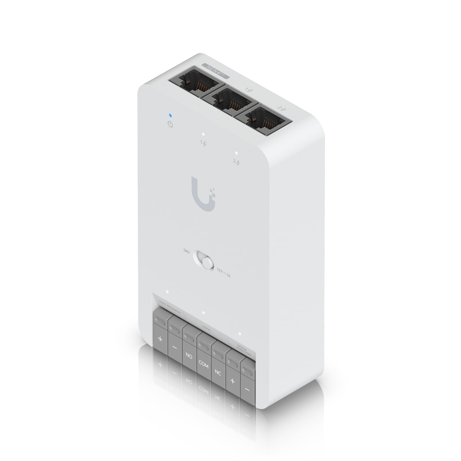 Ubiquiti Door Hub Mini, Compact Access Control Hub For Single Door,1 Lock terminal -12V &Dry Switchable,Connect & Power Via PoE++,2 Additional Inputs, UA-Hub-Door-Mini
