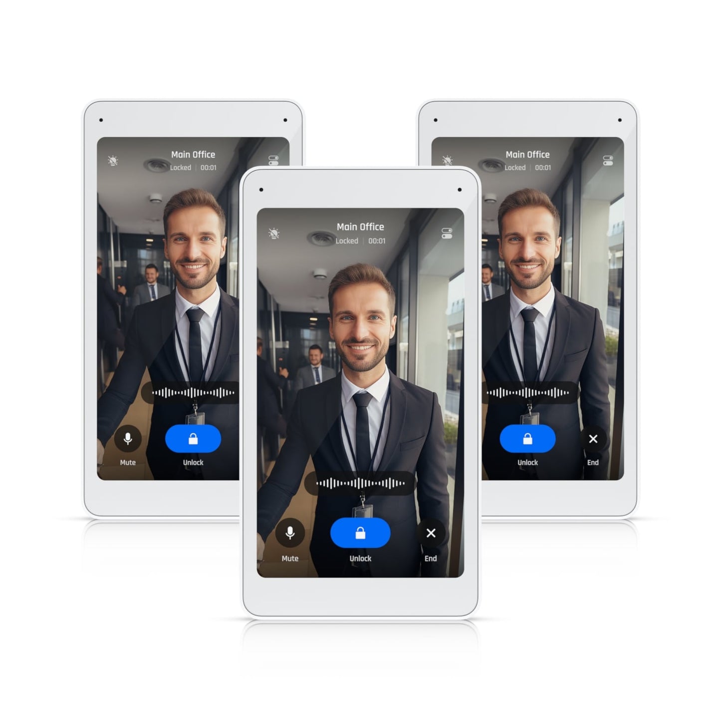 Ubiquiti Intercom Viewer, Display That Works With Intercom,Reader Pro, Visitor Screening, Remote Access Control., UA-Intercom-Viewer-3