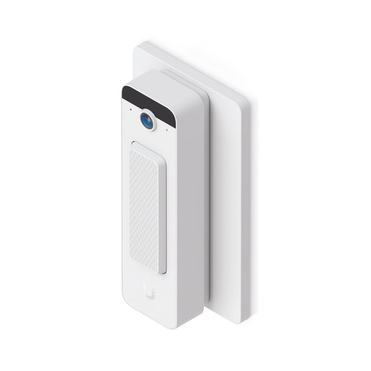 Ubiquiti Doorbell Lite Gang Box Mounting Plate,Secure Mounting Plate, Installing Doorbell Lite, Flat, Angled Bracket Options, Standard Single-Gang Box, UACC-DBL-GB-Plate-W