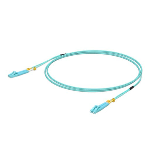 Ubiquiti MultiMode 10 Gbps OM3 Duplex LC Cable, 2m Length, Single Unit,10 Gbps Throughput, LC-LC Connector,, UACC-OFC-MM-2M