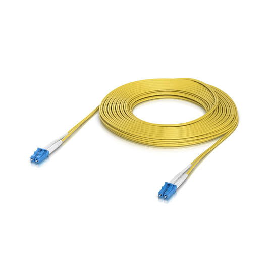 Ubiquiti OS2 Duplex LC UPC Fiber Patch Cable, Length 15M, Lightweight Fiber Patch Cable For Up To 100G Connections,, UACC-OFC-S2-LULU-15M