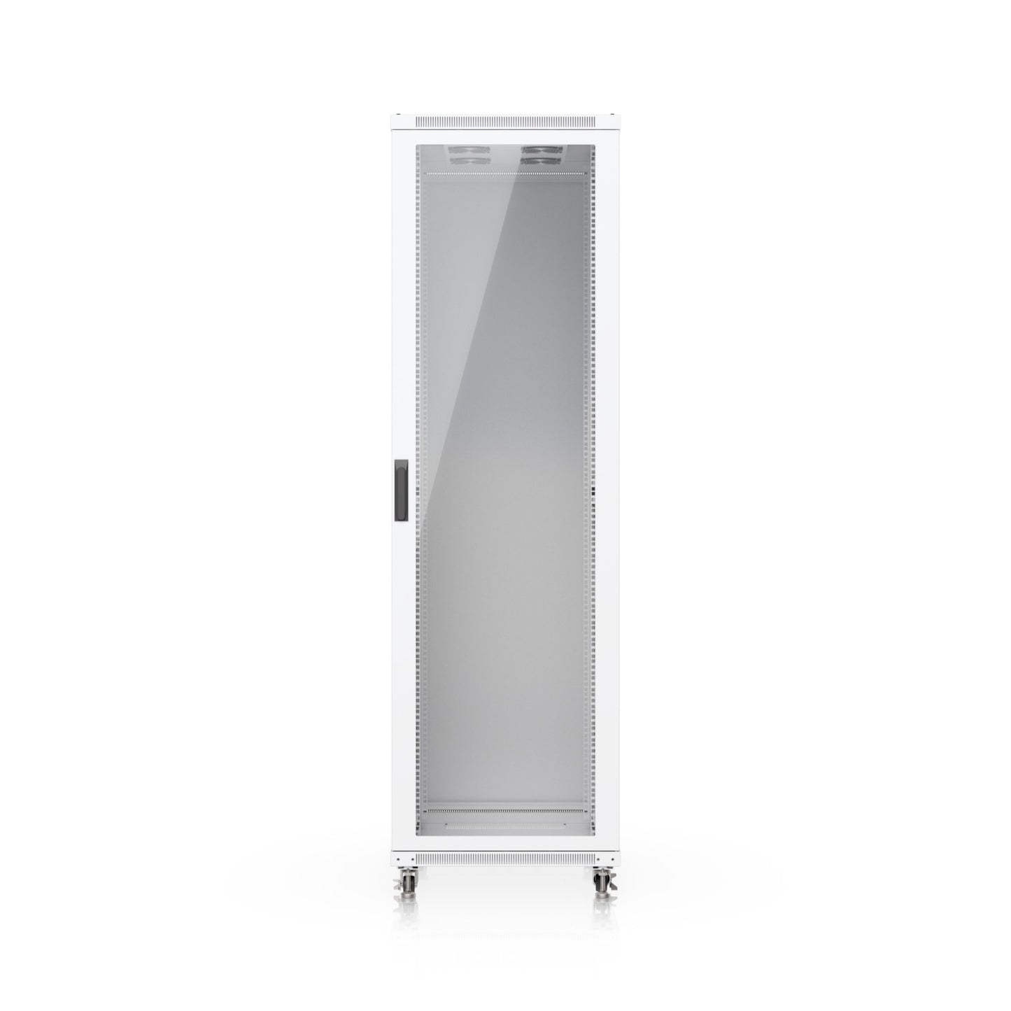 Ubiquiti 42U Rack Cabinet,Fully Assembled Floor Rack,Built-In Fans,Removable Panels,Lockable Casters,Optimal Airflow,Heavy-Duty,Easy Equipment Access., UACC-Rack-42U-1000-G