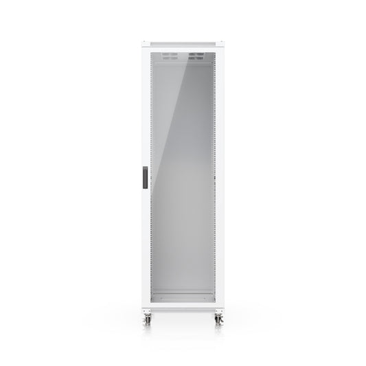 Ubiquiti 42U Rack Cabinet,Fully Assembled Floor Rack,Built-In Fans,Removable Panels,Lockable Casters,Optimal Airflow,Heavy-Duty,Easy Equipment Access., UACC-Rack-42U-1000-G