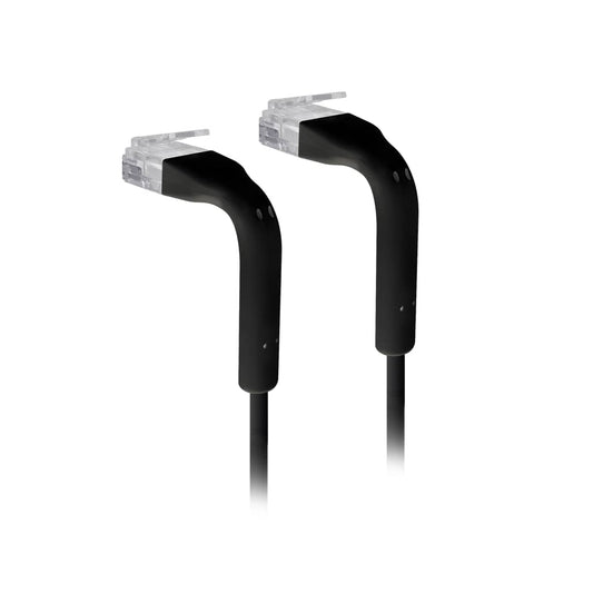 Ubiquiti UniFi Patch Cable, Length 0.3m, Black, Ultra-Thin Patch Cable With GbE Support And Flexible, Bendable Boots Enhanced Installation Versatility, U-Cable-Patch-0.3M-RJ45-BK