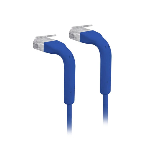 Ubiquiti UniFi Patch Cable,Length .3m,Blue,Ultra-thin patch cable with GbE support and flexible, bendable boots for enhanced installation versatility., U-Cable-Patch-0.3M-RJ45-BL