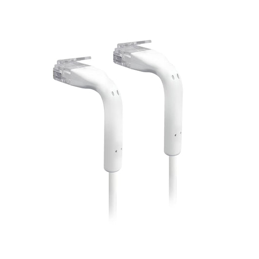 Ubiquiti UniFi Patch Cable, Length 0.3m, White, Ultra-Thin Patch Cable With GbE Support And Flexible, Bendable Boots For Enhanced Installati., U-Cable-Patch-0.3M-RJ45