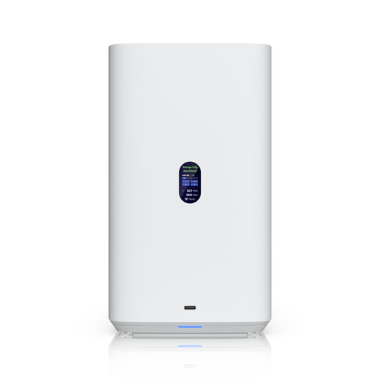 Ubiquiti UNAS 4, White, UniFi Network Storage (4)2.5/3.5' HDD Bays,(2)M.2 NVMe SSD Cach Slot,2.5 GbE, USB-C Connect, PoE+++ Adapter, Compact Footprint, UNAS-4-W