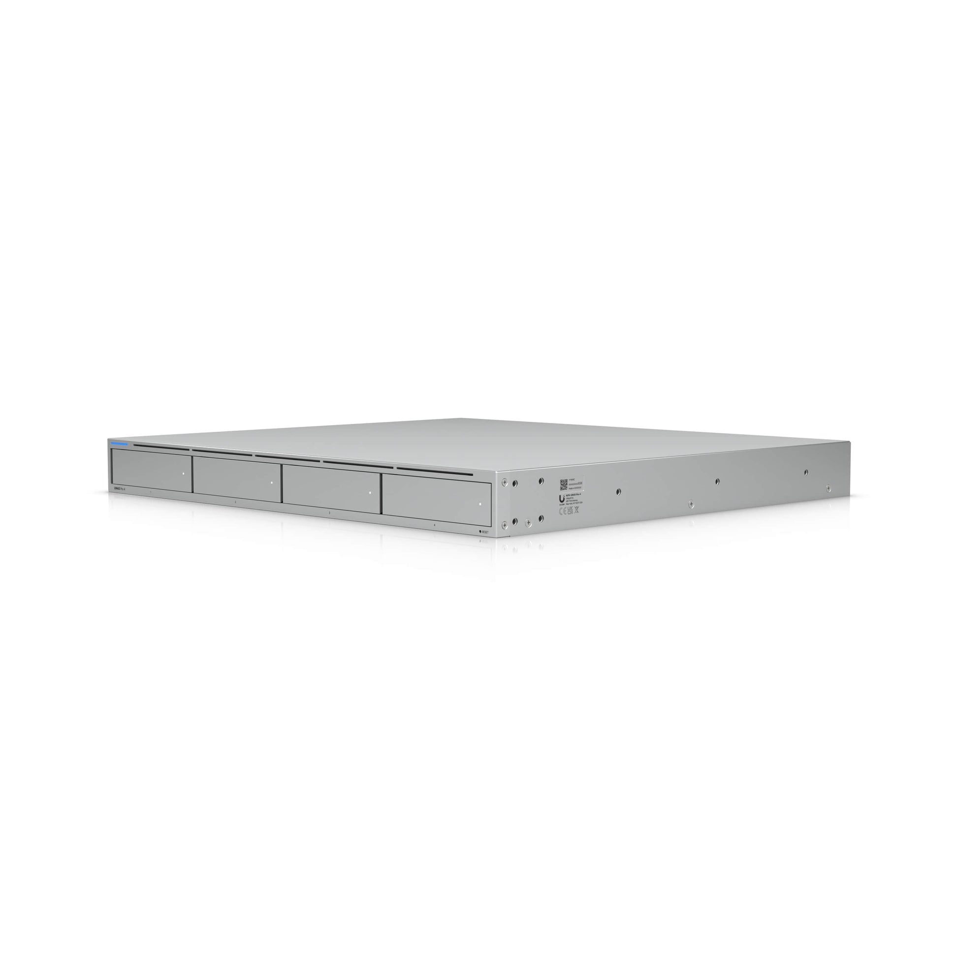 Ubiquiti UNAS Pro 4, 1U Rack-Mount NAS(4) 2.5/3.5'HDD Bays(2) M.2NVMe SSD, Fast Access, Low Latency, High-Availability 10Gbps,Large Storage, UNAS-Pro-4