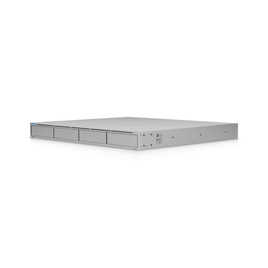 Ubiquiti UNAS Pro 4, 1U Rack-Mount NAS(4) 2.5/3.5'HDD Bays(2) M.2NVMe SSD, Fast Access, Low Latency, High-Availability 10Gbps,Large Storage, UNAS-Pro-4