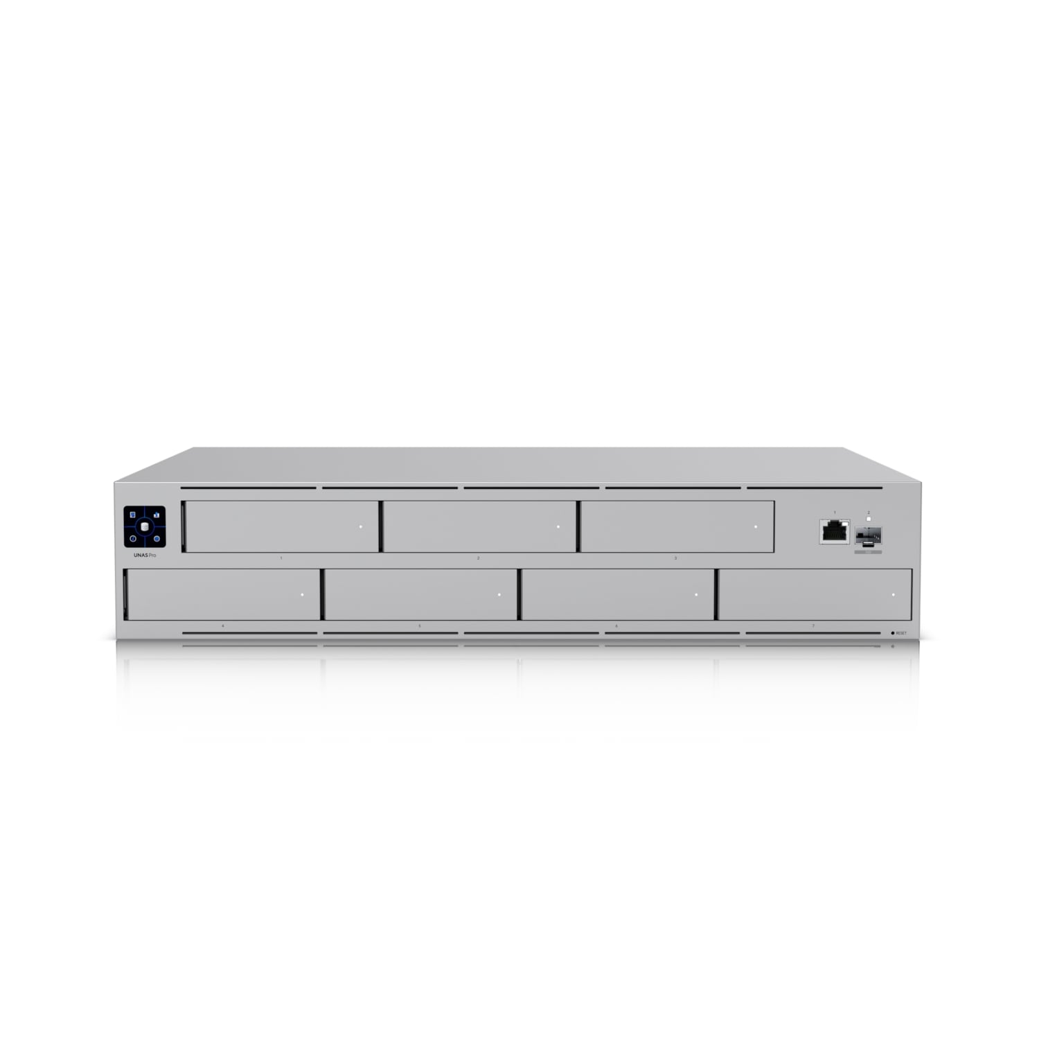 Ubiquiti UNAS Pro 2U Rack-mount NAS, (7) 2.5/3.5' Drive Bays &10 Gbps Performance Designed For Large-scale File Storage & Sharing, UNAS-Pro