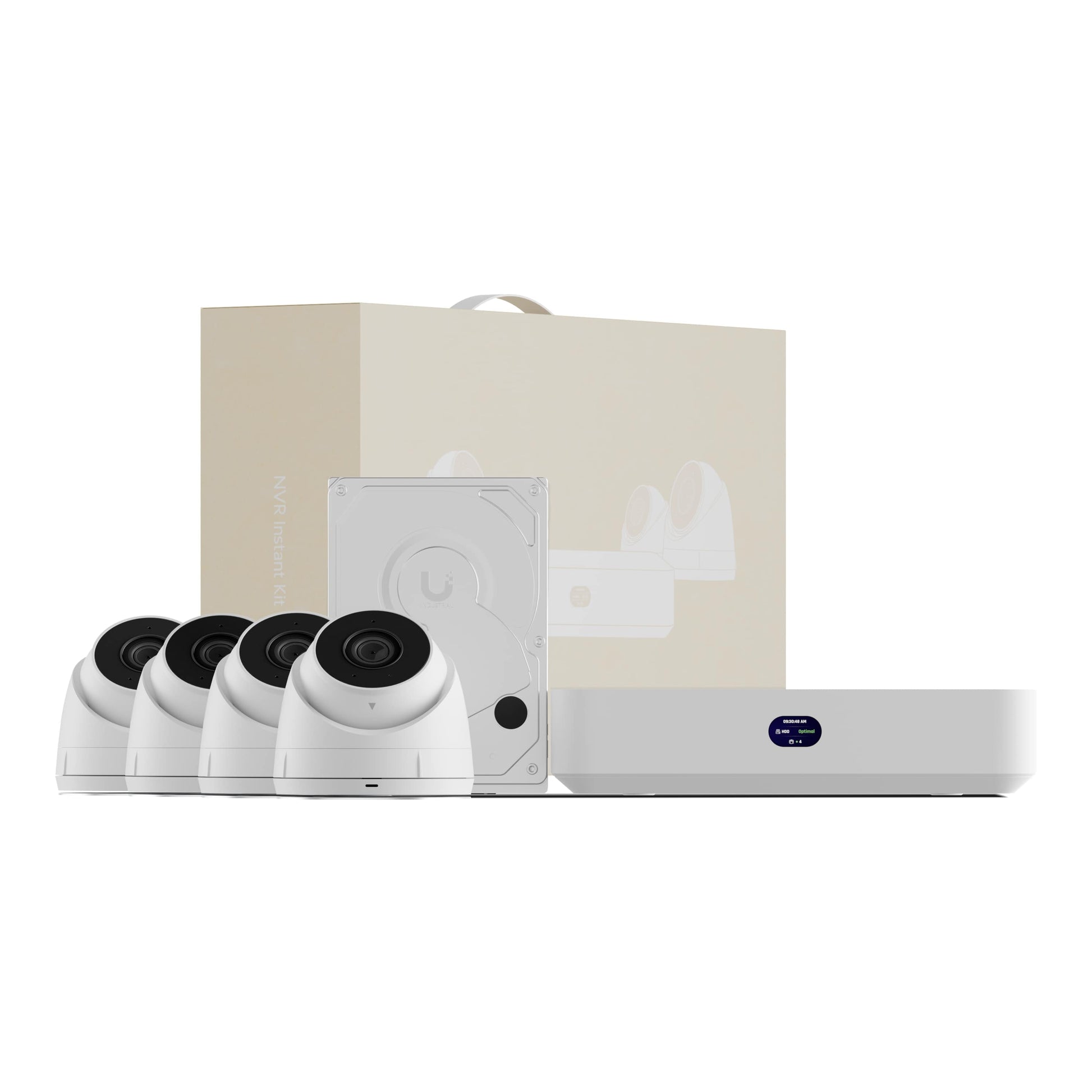 Ubiquiti Network Video Recorder Instant Kit, Compact UniFi Protect NVR Kit, (1)UniFi Protect NVR Instant, (4)G5 Turret Ultra Cam(1)1TB HDD, Fast Setup, UNVR-Instant-Kit