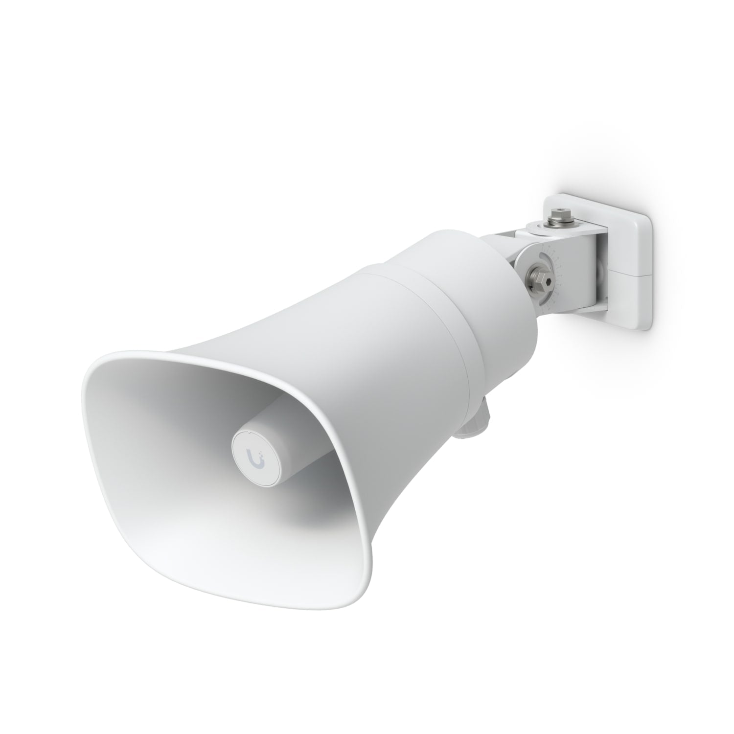 Ubiquiti AI Horn Speaker, White, All-weather PoE 120 dB Horn Speaker With Advanced AI Alert Functionality&Versatile Wall, Corner,Pole Mounting Options, UP-HORN-SPEAKER
