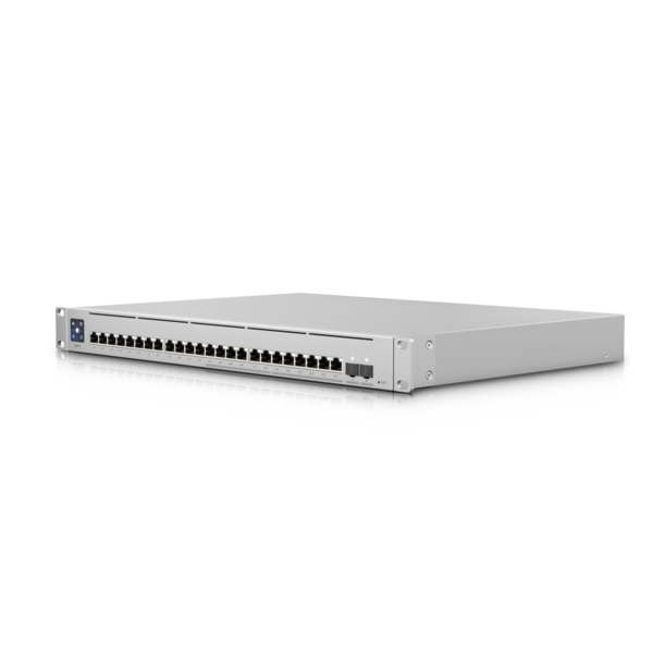 Ubiquiti UniFi Switch Enterprise 24-port PoE+ 12x2.5GbE 12x1GbE Ports, For Wi-Fi 6 AP, 2x 10g SFP+ Ports, Managed Layer 3 Switch (400W), USW-Enterprise-24-PoE