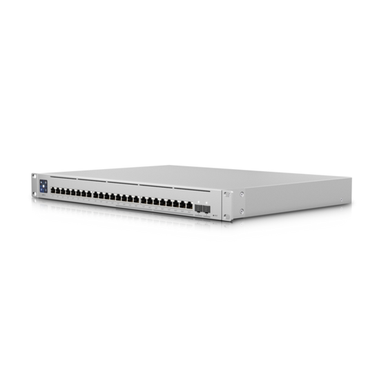 Ubiquiti UniFi Switch Enterprise 24-port PoE+ 12x2.5GbE 12x1GbE Ports, For Wi-Fi 6 AP, 2x 10g SFP+ Ports, Managed Layer 3 Switch (400W), USW-Enterprise-24-PoE