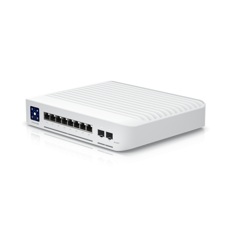 Ubiquiti Switch Enterprise 8-port PoE+ 8x2.5GbE, Ideal For Wi-Fi 6 AP, 2x 10g SFP+ Ports For Uplinks, Managed Layer 3 Switch,, USW-Enterprise-8-PoE