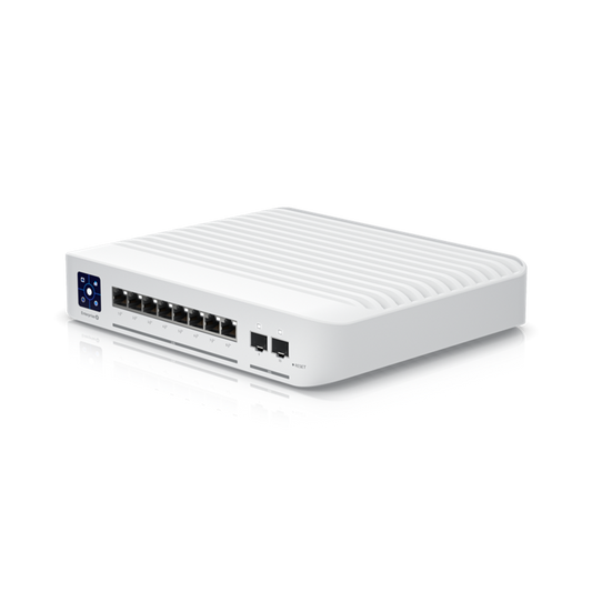 Ubiquiti Switch Enterprise 8-port PoE+ 8x2.5GbE, Ideal For Wi-Fi 6 AP, 2x 10g SFP+ Ports For Uplinks, Managed Layer 3 Switch,, USW-Enterprise-8-PoE