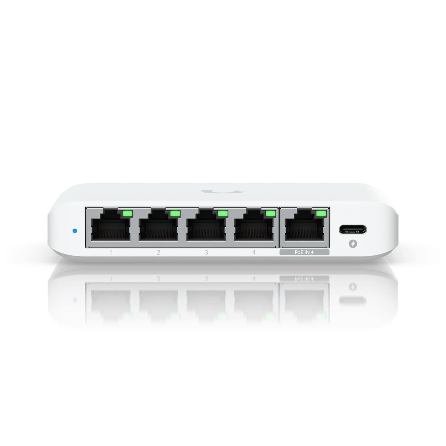 Ubiquiti Flex Mini 2.5G, (4) 2.5 GbE Ports, (1) 2.5 GbE PoE Input Port for Power,, USW-Flex-2.5G-5