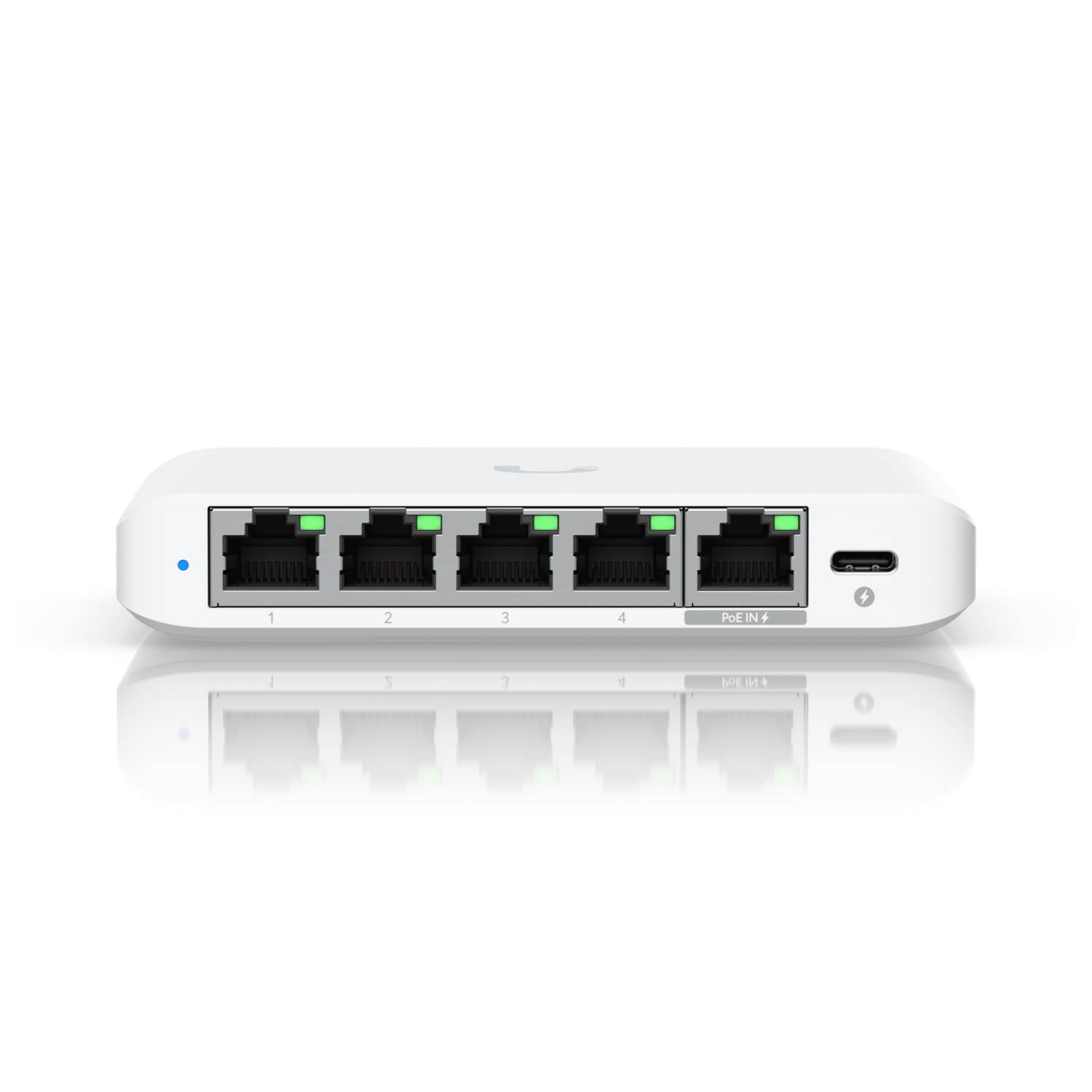 Ubiquiti Flex Mini 2.5G, (4) 2.5 GbE Ports, (1) 2.5 GbE PoE Input Port for Power,, USW-Flex-2.5G-5