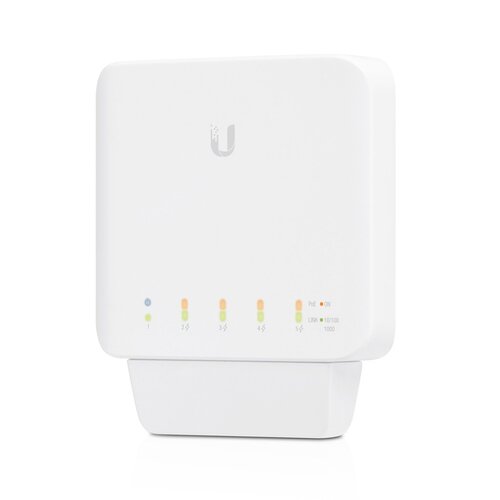 Ubiquiti UniFi USW Flex-Managed,Layer 2 Gigabit Switch with Auto-sensing 802.3af PoE Support,1x PoE In, 4x PoE Out,POE Adapter/ POE++ Does NOT Include, USW-Flex