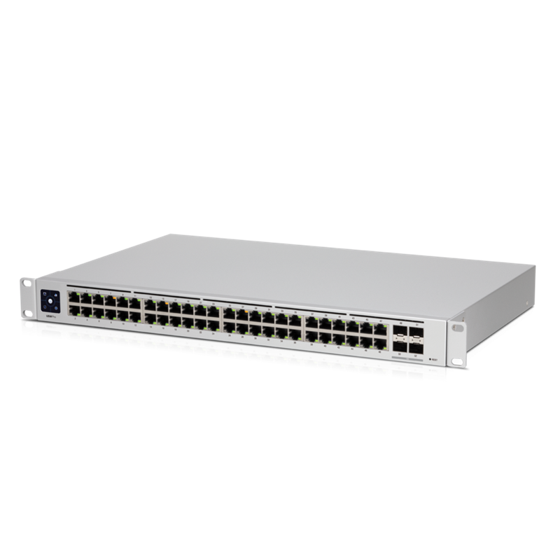 Ubiquiti UniFi 48-Port Managed Gigabit Layer2 & Layer3 Switch - 48x Gigabit Ethernet Ports, 4x SFP+ Ports - Touch Display - GEN2,, USW-PRO-48