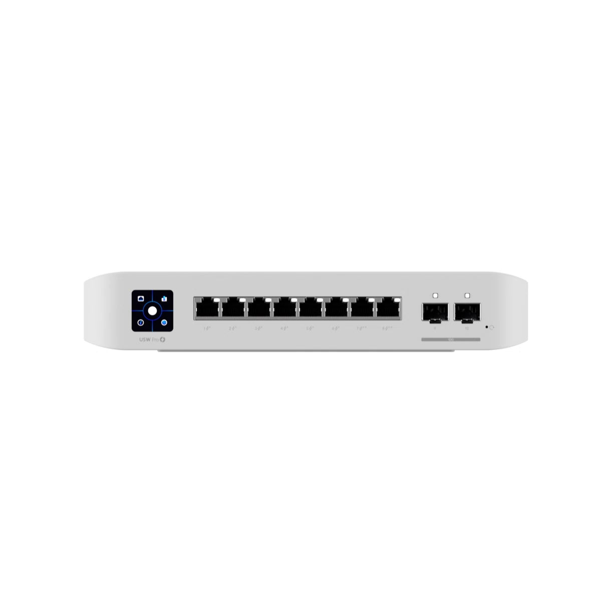 Ubiquiti UniFi Network, Switch, 8-Port, POE 120W, (6) GbE PoE+ Ports, (2) GbE PoE++ Ports, (2) 10G SFP+ Ports, Layer 3, Wall Mount,, USW-Pro-8-PoE