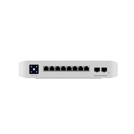 Ubiquiti UniFi Network, Switch, 8-Port, POE 120W, (6) GbE PoE+ Ports, (2) GbE PoE++ Ports, (2) 10G SFP+ Ports, Layer 3, Wall Mount,, USW-Pro-8-PoE