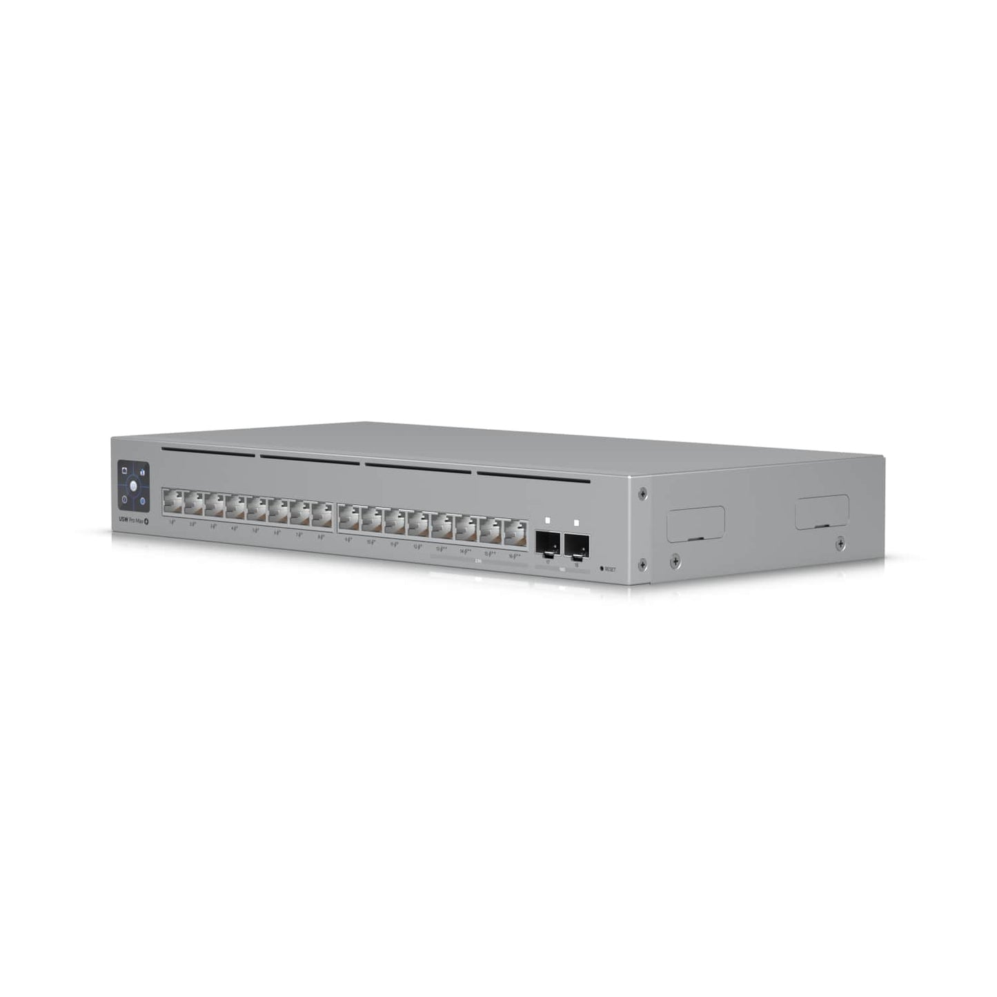 Ubiquiti UniFi Network,Pro Max 16 PoE Switch,16-port, Layer 3 Etherlighting, 2.5 GbE, PoE++ Output, Versatile Mounting Option,180W PoE,, USW-Pro-Max-16-PoE