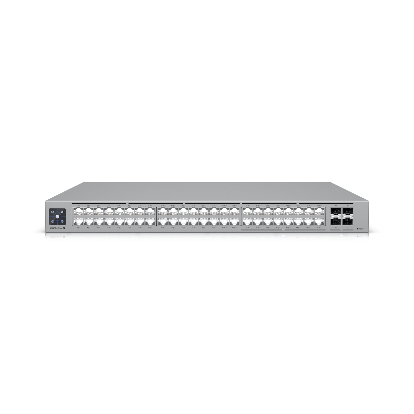 Ubiquiti UniFi Network, Switch, 48-Port, POE 720W, (16) 2.5 GbE ports, 8 PoE+, 8 PoE++, (4) 10G SFP+ Ports, Layer3, Rack Mount,, USW-Pro-Max-48-PoE
