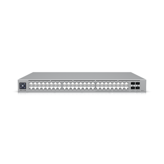 Ubiquiti UniFi Network, Switch, 48-Port, POE 720W, (16) 2.5 GbE ports, 8 PoE+, 8 PoE++, (4) 10G SFP+ Ports, Layer3, Rack Mount,, USW-Pro-Max-48-PoE