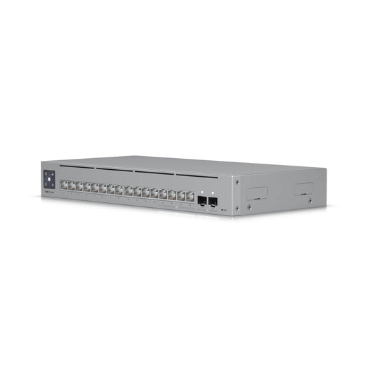 Ubiquiti UniFi Network,Pro Max 16 Switch,16-port, Layer 3 Etherlighting, 2.5 GbE, Power Supply 5V, 25W, Versatile Mounting Options., USW-Pro-Max-16
