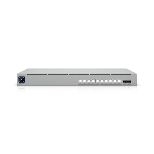 Ubiquiti Pro XG 10 PoE, 1U,Professional-grade 10-port, Layer 3 Etherlighting PoE+++ Switch,(10) 10 GbE and (2) 10G SFP+ Ports,, USW-Pro-XG-10-PoE