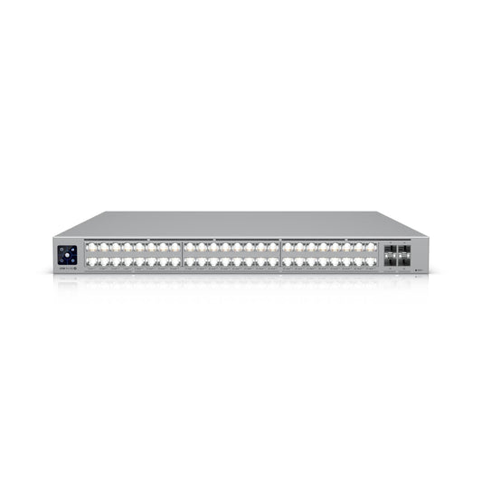 Ubiquiti Pro XG 48 PoE, Professional-grade, 48-port Layer 3 Etherlighting, PoE+++ Switch, (32) 10 GbE, (16) 2.5 GbE PoE, (4) 25G SFP28 Ports, USW-Pro-XG-48-PoE