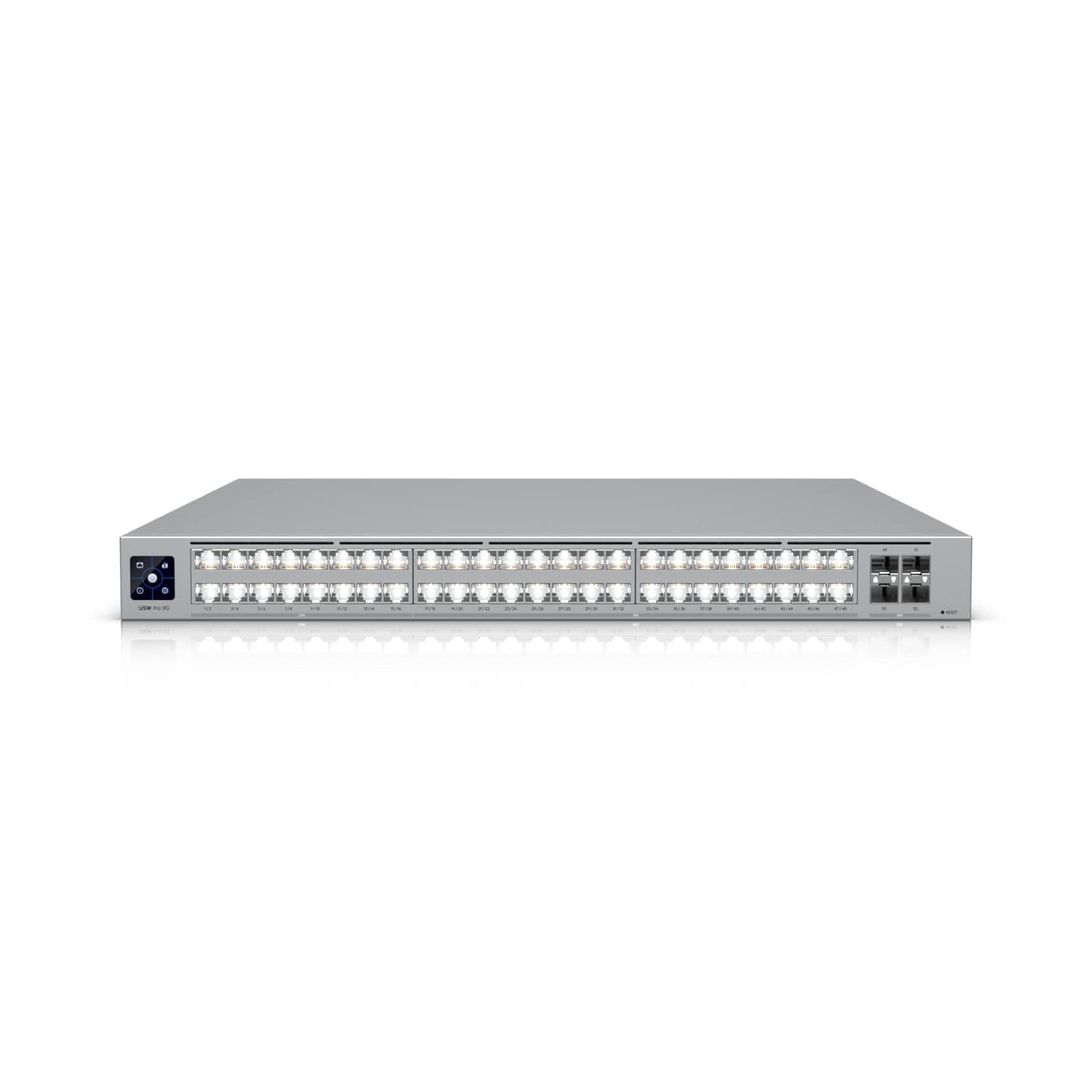 Ubiquiti Pro XG 48, Professional-grade, 48-port Layer 3 Etherlighting Switch, (32) 10 GbE, (16) 2.5 GbE, (4) 25G SFP28 Ports, DC Power Backup Ready, USW-Pro-XG-48