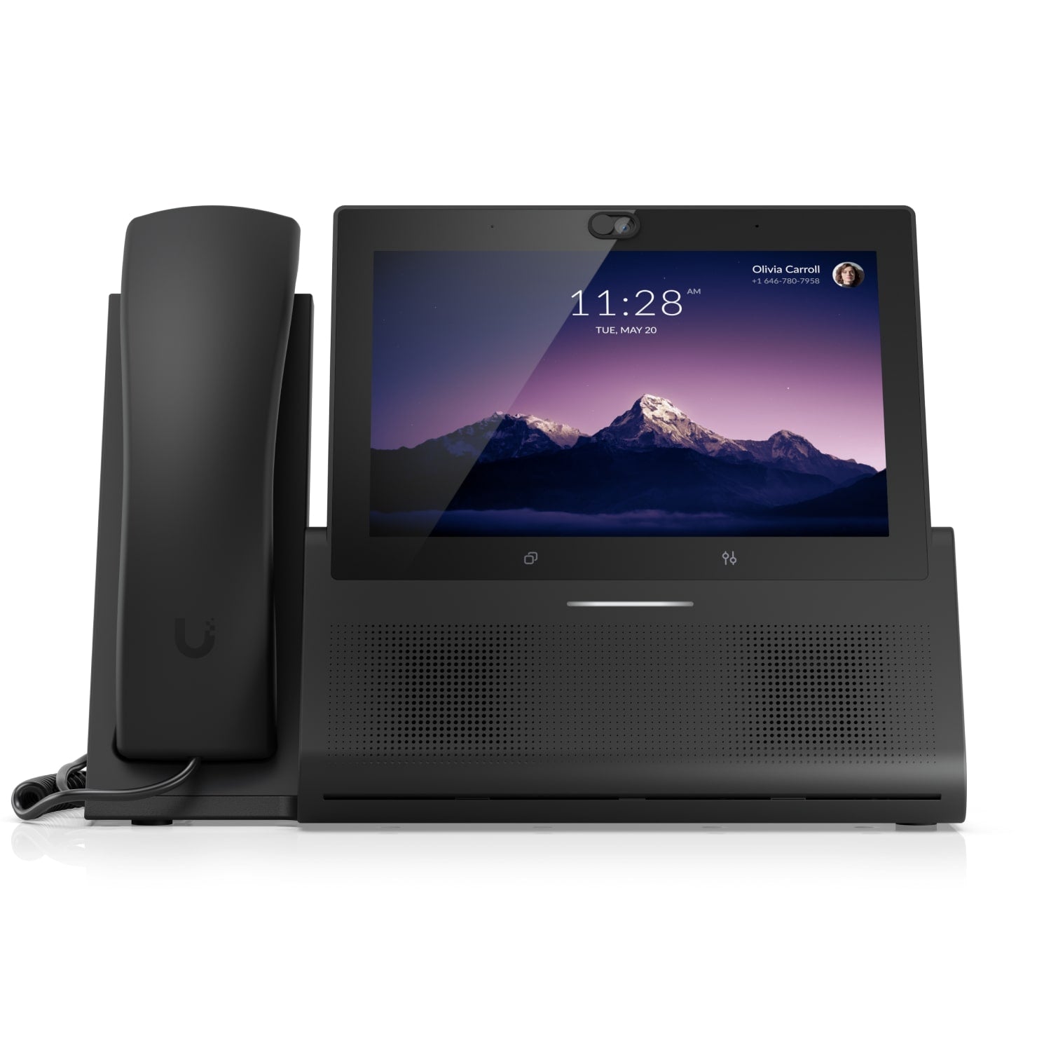 Ubiquiti UniFi Talk Phone Touch Max,Premium Desktop Smartphone,Ultimate User Exper,7 Touch Display,PoE+ In,Bluetooth,5V, 3A USB type C, Black, UTP-TOUCHMAX