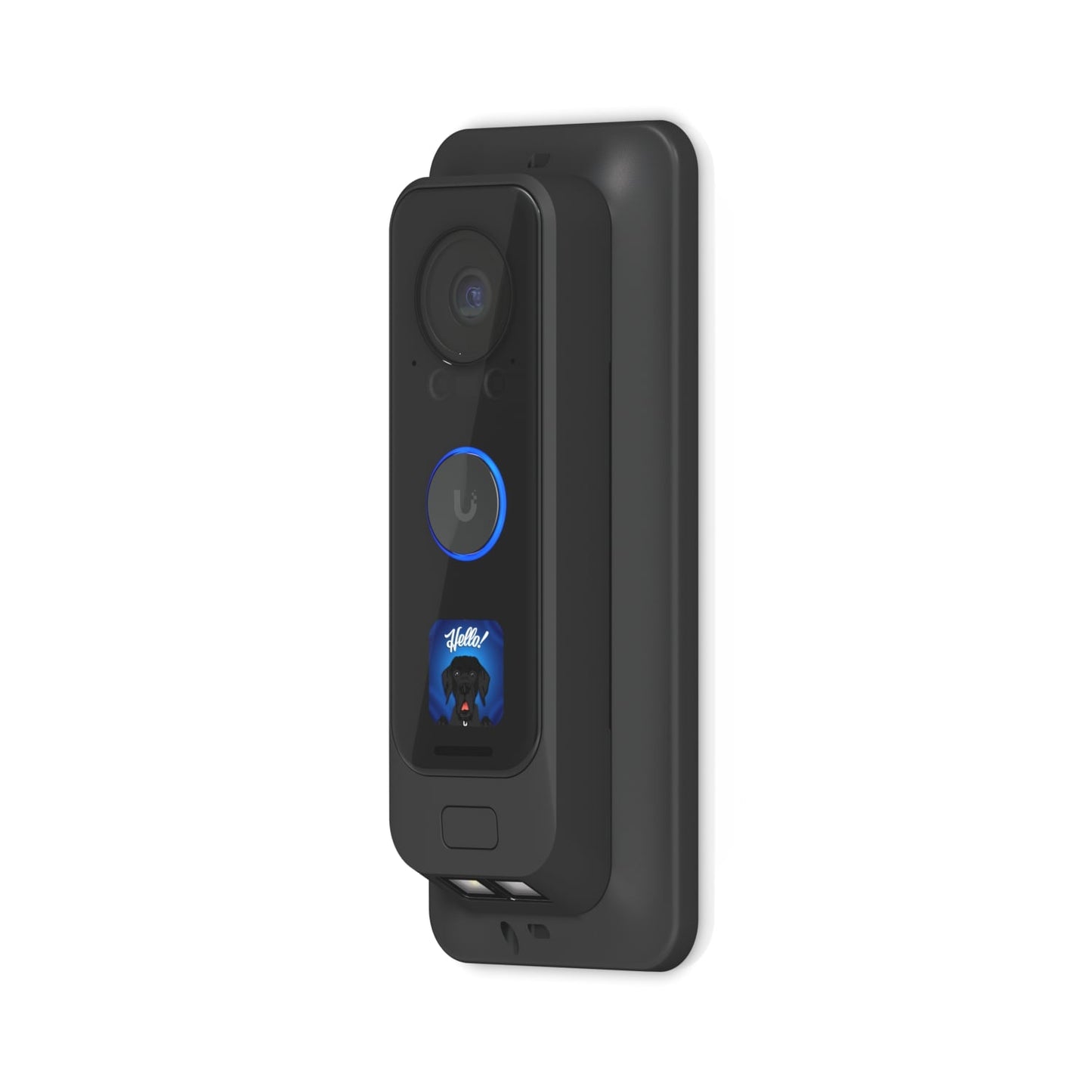 Ubiquiti G4 Doorbell Pro PoE Gang Box Mount, Black,Secure, Flat/ 25° Angled Wedge Angled Mounting Plate, Compatible NHU-UVC-G4-DBELL-POE, UACC-G4 Doorbell Pro PoE-Gang Box
