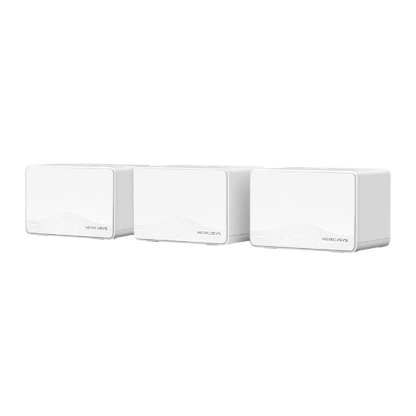 TP-LINK Mercusys Halo H25BE(3-pack) BE3600 Whole Home Mesh Wi-Fi 7 System, 650m², 688 Mbps at 2.4 GHz, 2880 Mbps at 5 GHz, MLO, 4096-QAM, OFDMA, EHT160 on 5