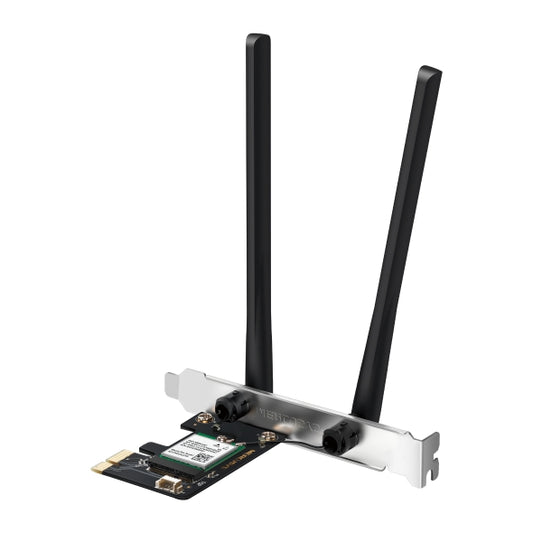 TP-LINK Mercusys MA80XE AX3000 Wi-Fi 6 Bluetooth 5.2 PCIe Adapter, 2402Mbps @5 GHz, 574Mbps @2.4GHz