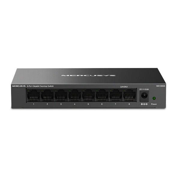 TP-LINK Mercusys MS108GS 8-Port Gigabit Desktop Switch, 8x10/100/1000 Mbps RJ45 port Supporting Auto-MDI/MDIX