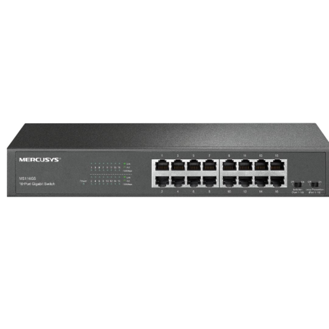 TP-LINK Mercusys MS116GS 16-Port Gigabit Desktop/Rackmount Switch