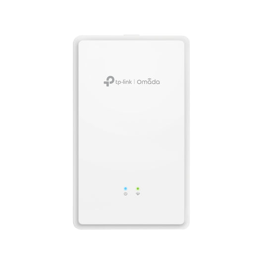 TP-Link EAP625GP-Wall Omada AX1800 Wi-Fi 6 Wall Plate GPON Access Point, 574Mbps at 2.4 GHz + 1201 Mbps at 5 GHz, AC Power, Poe Out,4xInternal Antenn