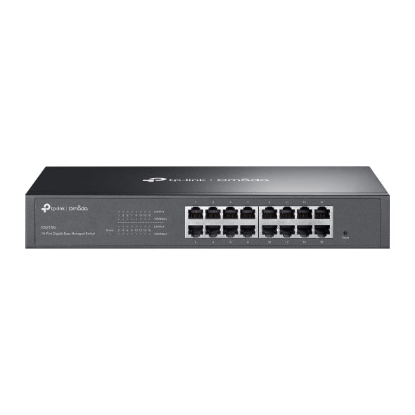 TP-Link ES216G Omada 16-Port Gigabit Easy Managed Switch, Flow Control, Loopback Detection, Port Isolation, Port Mirroring, LAG, VLAN, IGMP Snooping