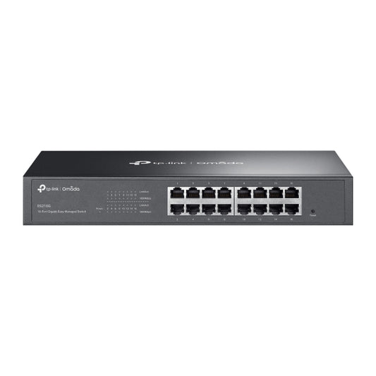 TP-Link ES216G Omada 16-Port Gigabit Easy Managed Switch, Flow Control, Loopback Detection, Port Isolation, Port Mirroring, LAG, VLAN, IGMP Snooping