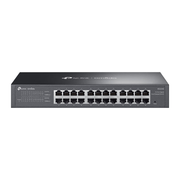 TP-Link ES224G Omada 24-Port Gigabit Easy Managed Switch, Flow Control, Loopback Detection, Port Isolation, Port Mirroring, LAG, VLAN, IGMP Snooping