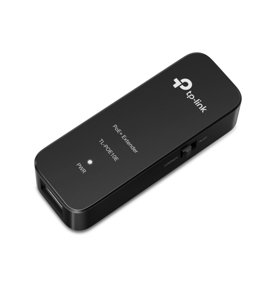 TP-Link POE10E Omada Fast Ethernet PoE+ Extender, 1x10/100 Mbps RJ45 PoE IN Port, 1x10/100 Mbps RJ45 PoE OUT Port
