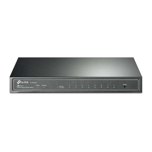 TP-Link SG2008 JetStream 8-Port Gigabit Smart Switch PORT: 8x Gigabit RJ45 Ports: Desktop Steel Case, Static Routing,Omada