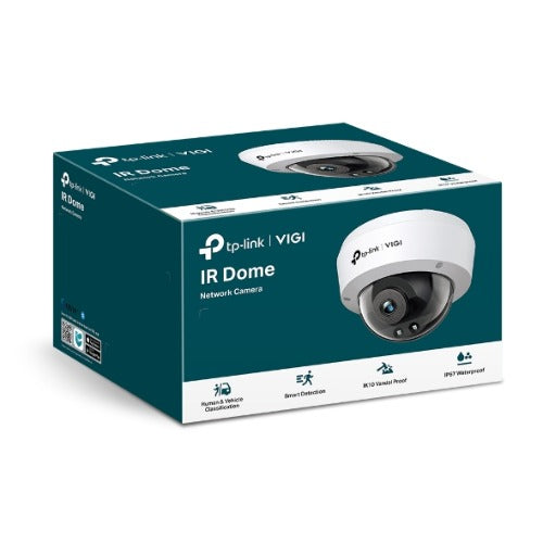 TP-Link VIGI 4MP C240I(2.8mm) IR Dome Network Camera, 4mm Lens, Smart Detection, 3YW, VIGI C240I(2.8mm)